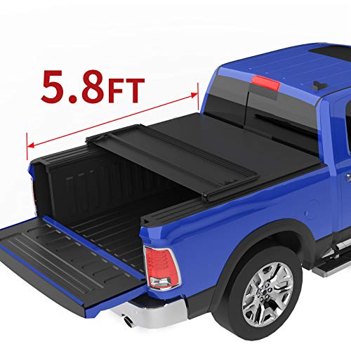 Oedro Tri Fold Truck Bed Tonneau Cover Compatible With 2009 2020 Dodge Ram 1500 Without Ram Box Fleetside 5 8 Feet Bed Buy Online In Canada At Desertcart