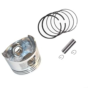 HomeVortex Engine Generator Accessories Piston Ring Kit for Honda GX100 for GX120 GX110 160F Power Equipment Replacement for Improved Engine Efficiency Silver 9-Piece