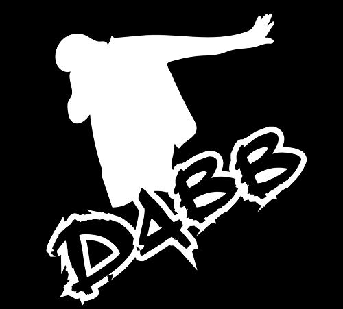 Vinilo para coche Dabb Dance Move blanco ideal para personalizar tu portátil o furgoneta