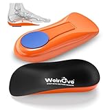 Welnove Gel Heel Cushion Cups With Arch Support - Plantar Fasciitis & Achilles Tendonitis Relief - Women 9.5-13 & Men 8.5-12