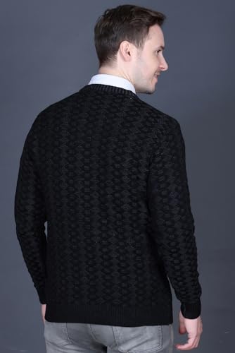 Image of GODFREY V Neck Full Sleeve Sweater for Man Winter Pullover