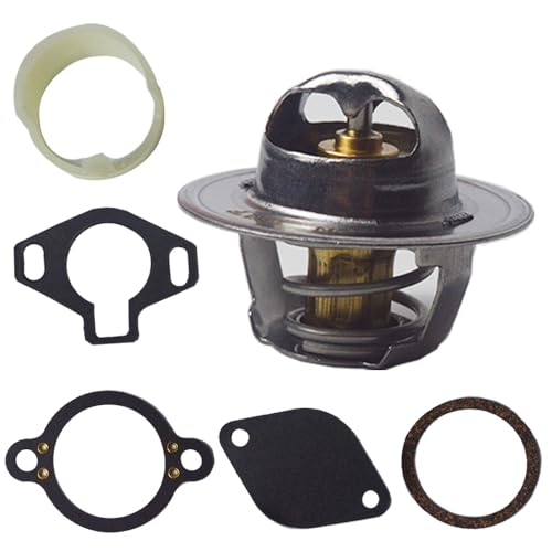Thermostat Kit 160° for Mercruiser 807252Q5 V6 & V8 4.3L, 5.0L, 5.7L, 7.4L,8.2L 1987-Up Replaces 18-3647