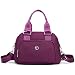 VARLIVOO Mode Damen Schultertasche Frauen Umhängetasche Handtasche Reisen Taschen Crossbody Bag Polyester Violett