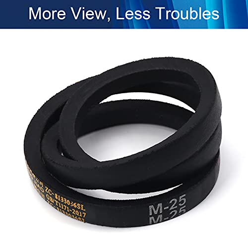 Othmro M-25 Antriebs-Keilriemen 0,6 m Innenumfang, industrielle Power-Gummi-Getriebe-Riemen, Antriebsriemen für Ersatz, Obergetriebe, Dreiecksgummi, Rasenindustriedeck