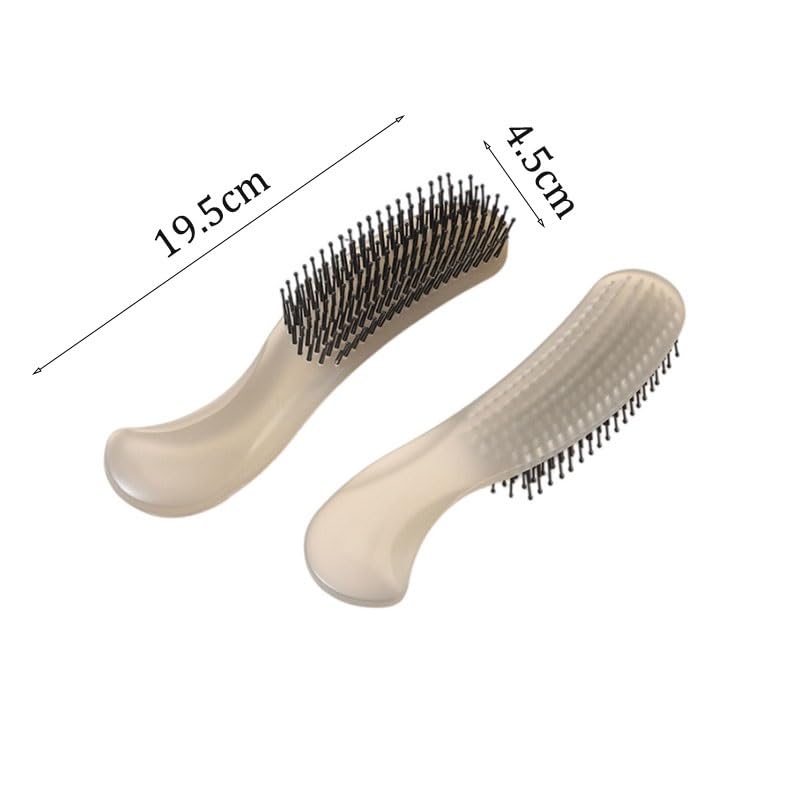 Curved Shaped Self Drying Comb Purpose Styling Portable Hairbrush