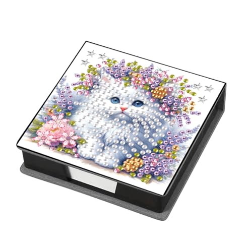 Animales fijos Gem Art Sticky Note Soporter contiene 160 hojas de papel Pintura de gemas Memo Pader Kit Mosaic Kit Post It Dispenser para adultos principiantes Animales fijos Gem Art Sticky Note Soporter contiene 160 hojas de papel Pintura de gemas Memo Pader Kit Mosaic Kit Post It Dispenser para adultos principiantes