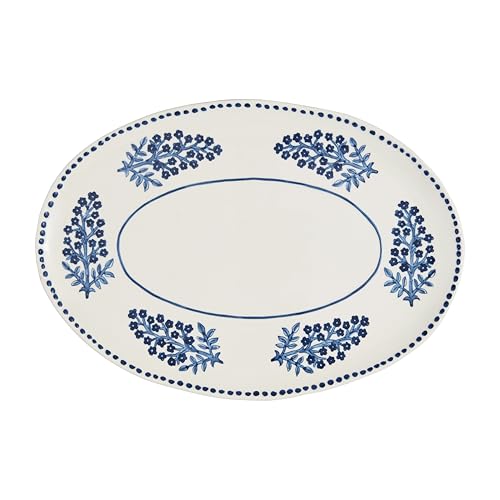 Mud Pie Block Print Platter
