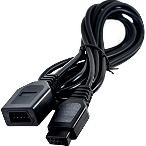 Image of whiteeeen 9 Pin Extension Cord Cable for Sega Genesis MD Mega Drive Controlle Extension Sega Genesis 1 /2 /3 Controller About 5.9FT (1pcs)