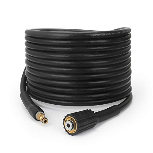 STYDDI 10M/32Ft High Pressure Washer Replacement Hose, Click Bayonet to M22 Female for Karcher K2 Domestic Pressure Washer with Screw Thread Outlet Only