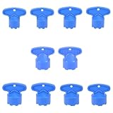 Penitue 10pcs Faucet Aerator Removal Tools Kit, Plastic Blue Aerator Wrench Key Parts Replacement Set in 5 Different Sizes Easy to Use Tools for Bathroom Kitchen Sink Faucet