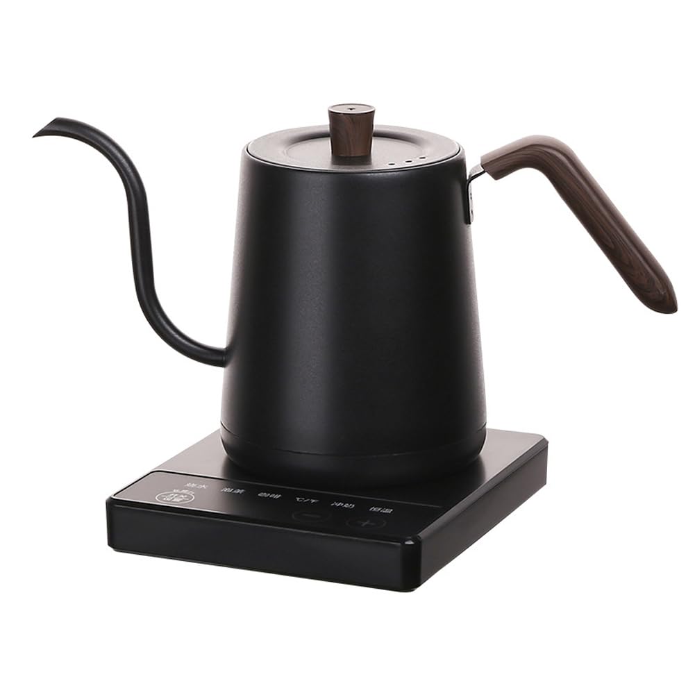 Electric Kettle, Gooseneck Electric Kettles,Pour Over Coffee Tea Kettle, Intelligent Temperature Control Electric Tea Pot With Slender Mouth, Stainless Steel Kettle Water Boiler