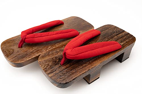 Image of Japanese Shoes Geta Wooden Clogs with Tabi Socks for Men Women