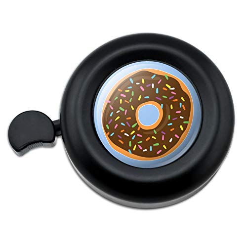 GRAPHICS & MORE Cute Donut with Sprinkles Chocolate Icing Bicycle Handlebar Bike Bell