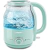 Elite Gourmet EKT1220M 1.2L Electric BPA-Free Glass Kettle, Temperature Dial, Keep Warm Function, Cordless 360° Base, Blue LED Interior, Auto Shut-Off Function – Quick Boil, Mint Elite Gourmet EKT1220M 1.2L Electric BPA-Free Glass Kettle, Temperature Dial, Keep Warm Function, Cordless 360° Base, Blue LED Interior, Auto Shut-Off Function – Quick Boil, Mint