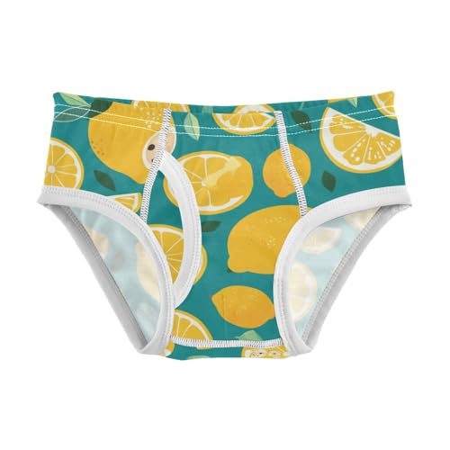 KLL Slices Whole Lemons Toddler Boy Pure Cotton Briefs Underwear Breathable Children Undies