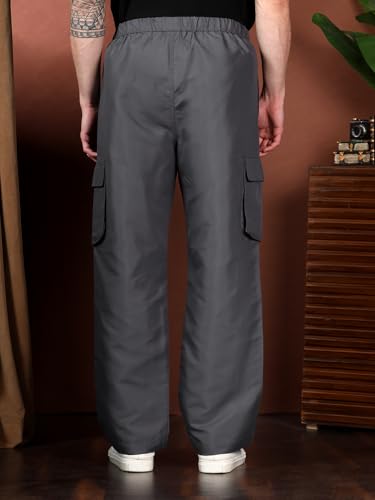 Image of KOTTY Men's Urban Style Relaxed Cargo Pants with Stylish Pockets and All-Day Comfort