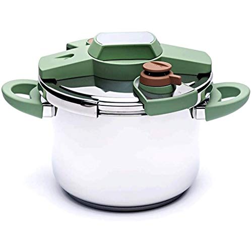 Presión de acero inoxidable cocina con Easy Lock Lid, estufa de gas cocina de inducción universal, Plata