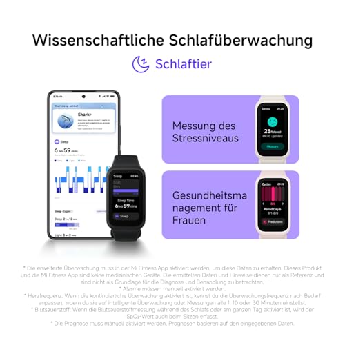Xiaomi Smart Band 9 Active Green Uhr. 1.47 TFT, 450 Nits, 18 Tage Akku, 50 Sportmodi, SPO₂-Sensor, 5ATM Wasserdicht
