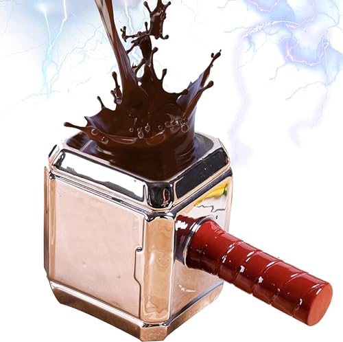 Consejos para Comprar Martillo thor los 5 mejores. 49 Taza de café con forma divertida del martillo de Thor, 3D, con temática de Marvel, novedosa, regalos personalizados, ideal para decoraciones de oficina y coleccionables, 600 ml/...