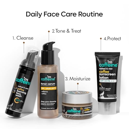 Image of mCaffeine BHA-2% Salicylic Acid 2in1 Toner-Serum with Coffee for Deep Pore Cleansing | Removes Blackheads & Whiteheads, Unclogs Pores & Retains Moisture | Face Toner Serum for Women & Men -150ml
