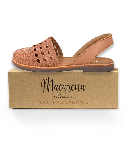 Image of Macarena Collection Womens Shoes Leather Sandals for Women | Huarache Handmade Mexican Sandals Women | Comfortable & Stylish Womens Sandals 2340
