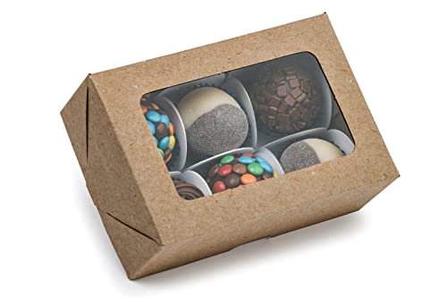 Caixa para presente kraft lembrancinha 6 doces 12x8x4-50 un