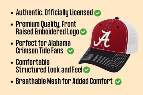Gorra Trucker Ajustable Alabama University Classic Edition miniatura 6