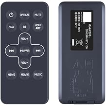 New Replacement Soundbar Remote Control Compatible for TCL Home Theater Sound Bar Alto 5 Alto 5+ Plus TS5000 TS5000-NA TS5010 TS5010-NA, for Medion P64150