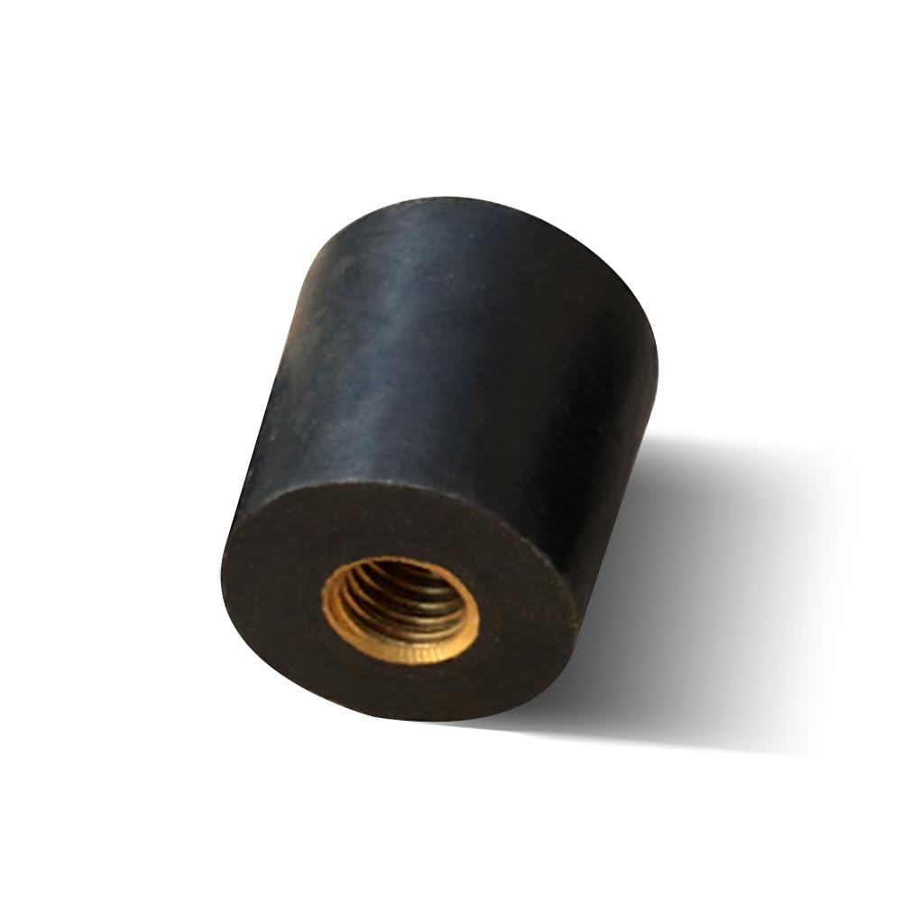 WUQIMUSC Upright Bass Endpin Rubber Tip Stopper Protector Durable and Anti slip with the Internal metal thread design Easy to install (Arc bottom)
