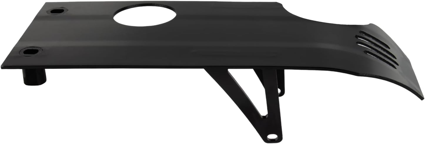 Engine Skid Plate for 50cc 110cc 125cc 140cc Pit Dirt Bike, Thickened Aluminum Engine Guard Chassis Protector Compatible with SSR XR50 CRF50 Coolster TaoTao YX Thumpstar Pit Dirt Bike, Black