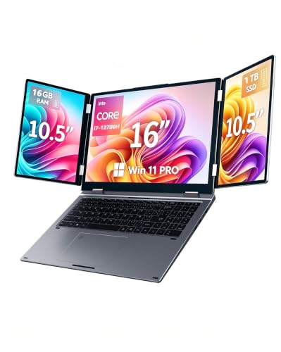 KOOFORWAY Triple Screen Laptop