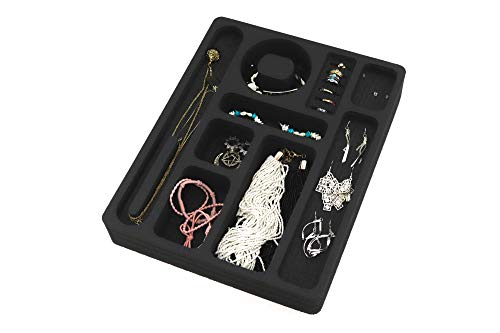 Polar Whale 2 Jewelry Drawer Organizers Washable Waterproof Foam Insert For Home Bedroom Dresser Bathroom 11.5 X 14.5 Inches Necklaces Bracelets Ear Rings #TOP1