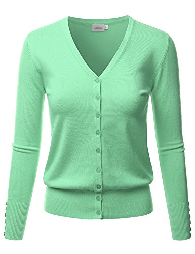Image of LALABEE Women's V-Neck Long Sleeve Button Down Sweater Cardigan Soft Knit(S-XXL)