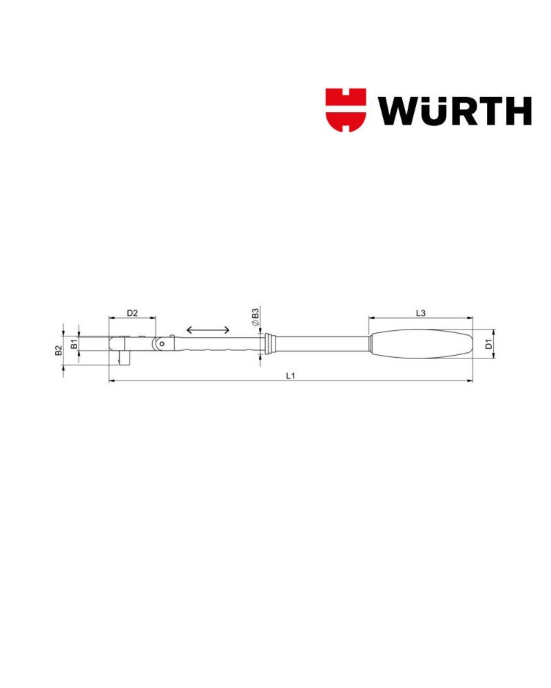 Llave de cabeza articulada de 1/2 pulgada extensible