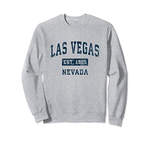 Las Vegas Nevada NV Vintage Sports Design Navy Print Sweatshirt