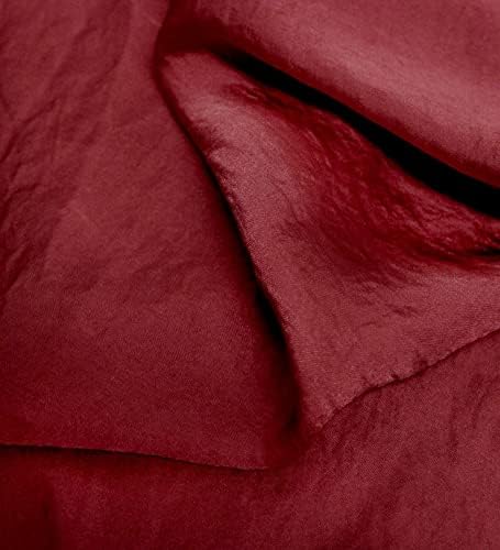 58" Ruby Silky Satin Chiffon Reversible Fabric by The Yard - 1 Yard