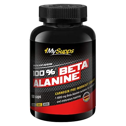 MySupps- 100% Beta Alanin, hochdosierte Beta Alanin Kapseln, Pre Workout Formula, 4800mg Beta Alanin pro Portion + Vitamin B6 Cover
