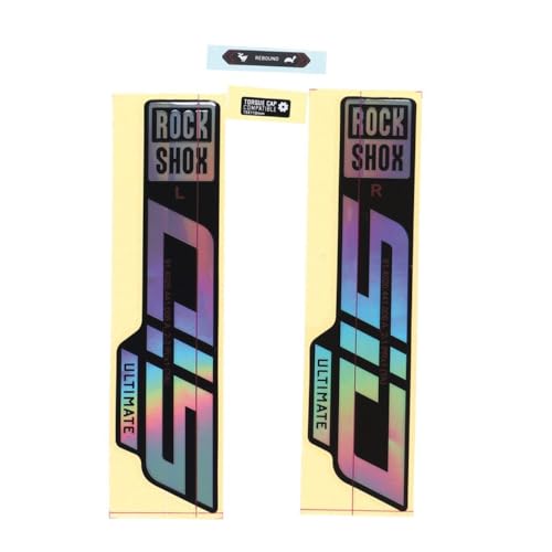 Sram RockShox Gabel Decalkit Gloss Rainbow-Folie Schwarz 27/29
