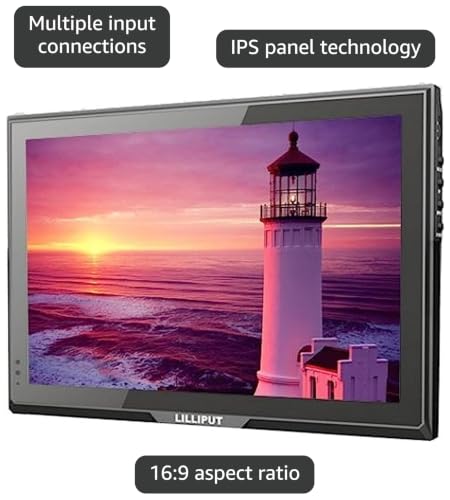Image of LILLIPUT 10.1 inch FA1014-NP /C 16:9 IPS 1280X800 LCD Monitor with HDMI, DVI VGA and Composite Input