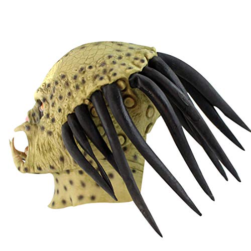 Predator Mask With Dreads Hair Cosplay Alien vs. Predator Halloween