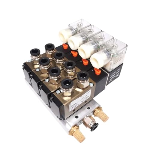 Électrovanne quadruple 4V110-06 DC24V pour centraliser la distribution pneumatique 8 stations - 3