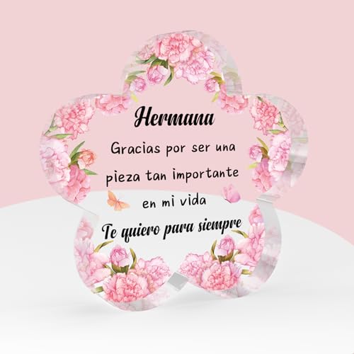 Regalo Navidad Hermana Hermana Cumpleaños Regalo Para Mi Hermana Regalo Para Hermana Acrilico Decoracion Regalo Para Una Hermana Regalo Original Hermana