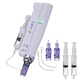 BOWKA Elektrischer Derma Pen Microneedling Pen kabellos wiederaufladbare inkl. 2 Sets Zubehör verstellbar von 0,25 mm bis 2,0 mm (CC-DMR-PEN)