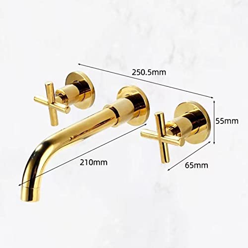 Grifo para lavabo de pared cromado en latón macizo estilo Antique 4
