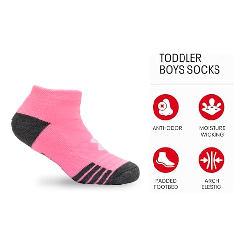 6PK UA PERFORMANCE TECH HALF-CUSHION QUARTER SOCKS4