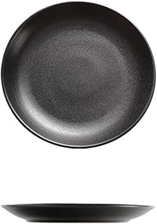 Dessert Plates Dinner Plates Black 10inch Kitchen Kitchen Ceramic Plates for Dinner Fruit and Pasta Salad Restaurant Family Family Dinner Service Steak Pasta Plate