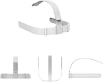 Head Strap for Oculus Quest 2 Headset, Adjustable Original Comfort Headband Replacement with 4 Controller Thumb Grip Caps for Enhanced Gaming Immersion, VR Accessories Compatible with Meta Quest 2