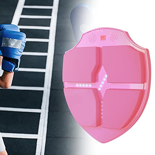 Machine de boxe avec gants cible murale électronique rose