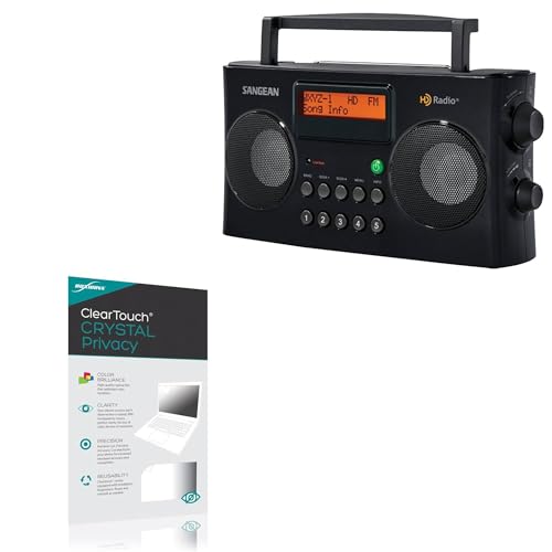 BoxWave Screen Protector Compatible with Sangean HDR-16 - ClearTouch Crystal Privacy (2-Pack), Privacy Screen Protector Flexible Film Clear