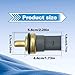 SYudwen 06A-919-501-A Coolant Temperature Sensor Compatible with VW Touareg Beetle Jetta Passat Golf GTI Eos, Audi TT A3 S6 A4 Quattro Q7 S5 A6 Engine Temperature Sensor Sender